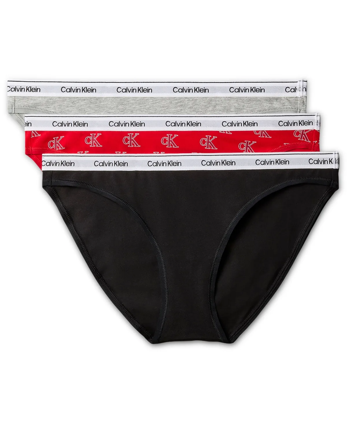 Modern Logo 3-Pack Bikini Underwear by Calvin Klein