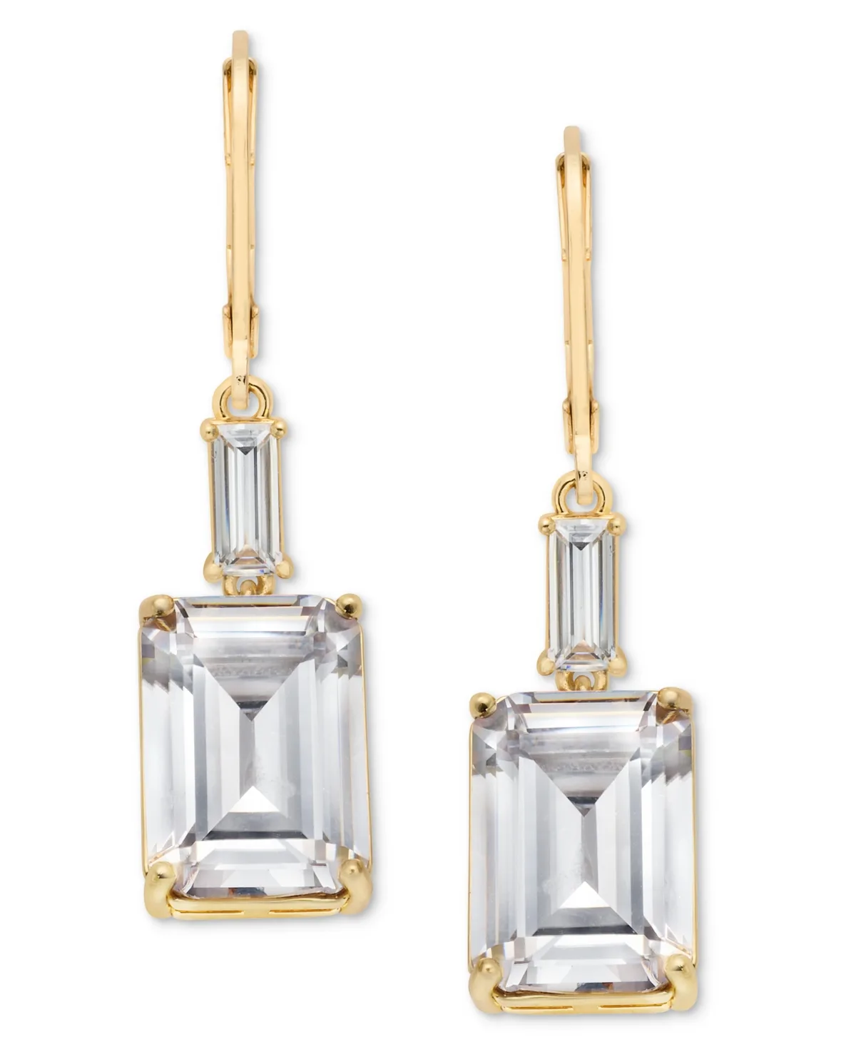 Lauren Ralph Lauren Cubic Zirconia Double Drop Earrings by Ralph Lauren