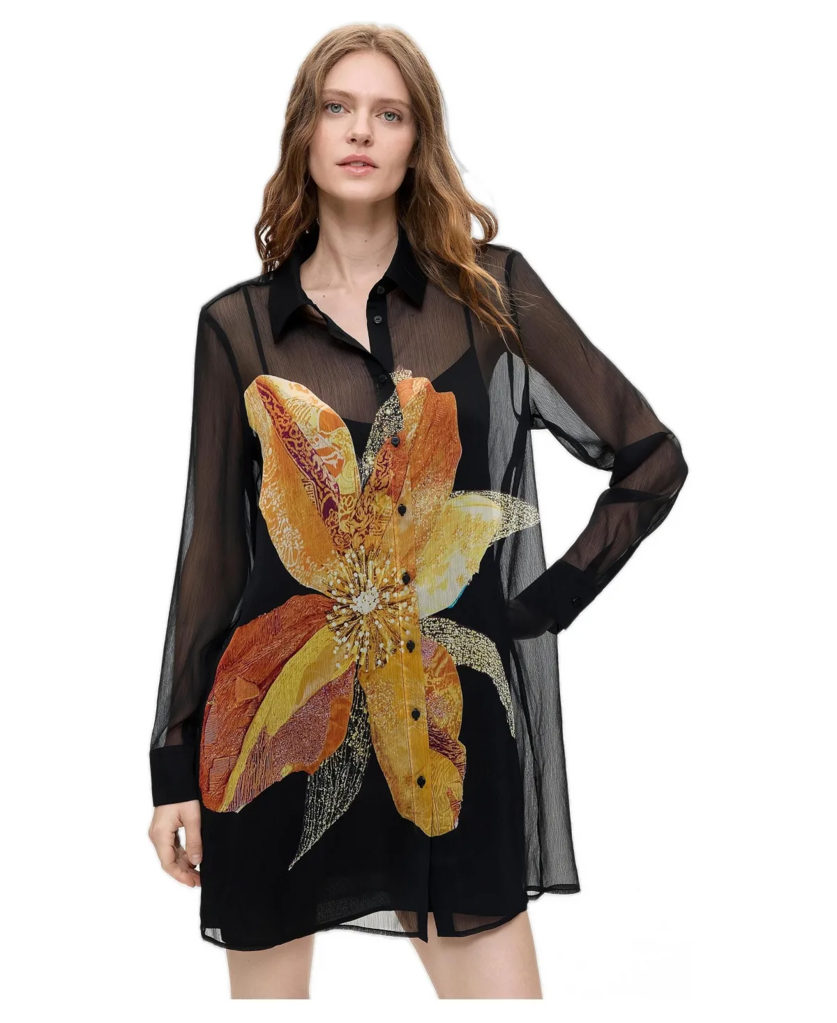 Floral Printed Dress by Desigual