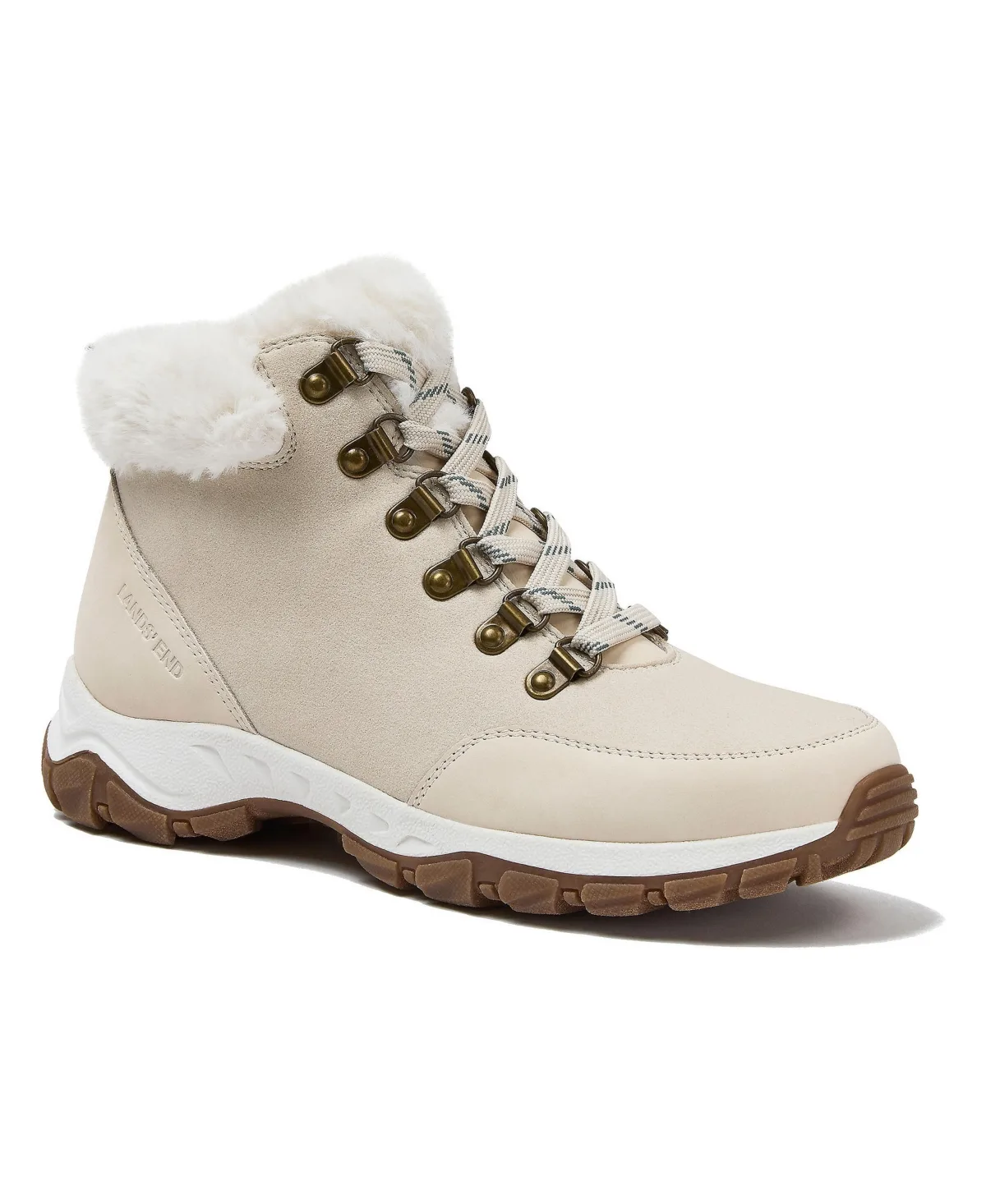 Insulated Faux Fur Hiking Booties by Lands' End