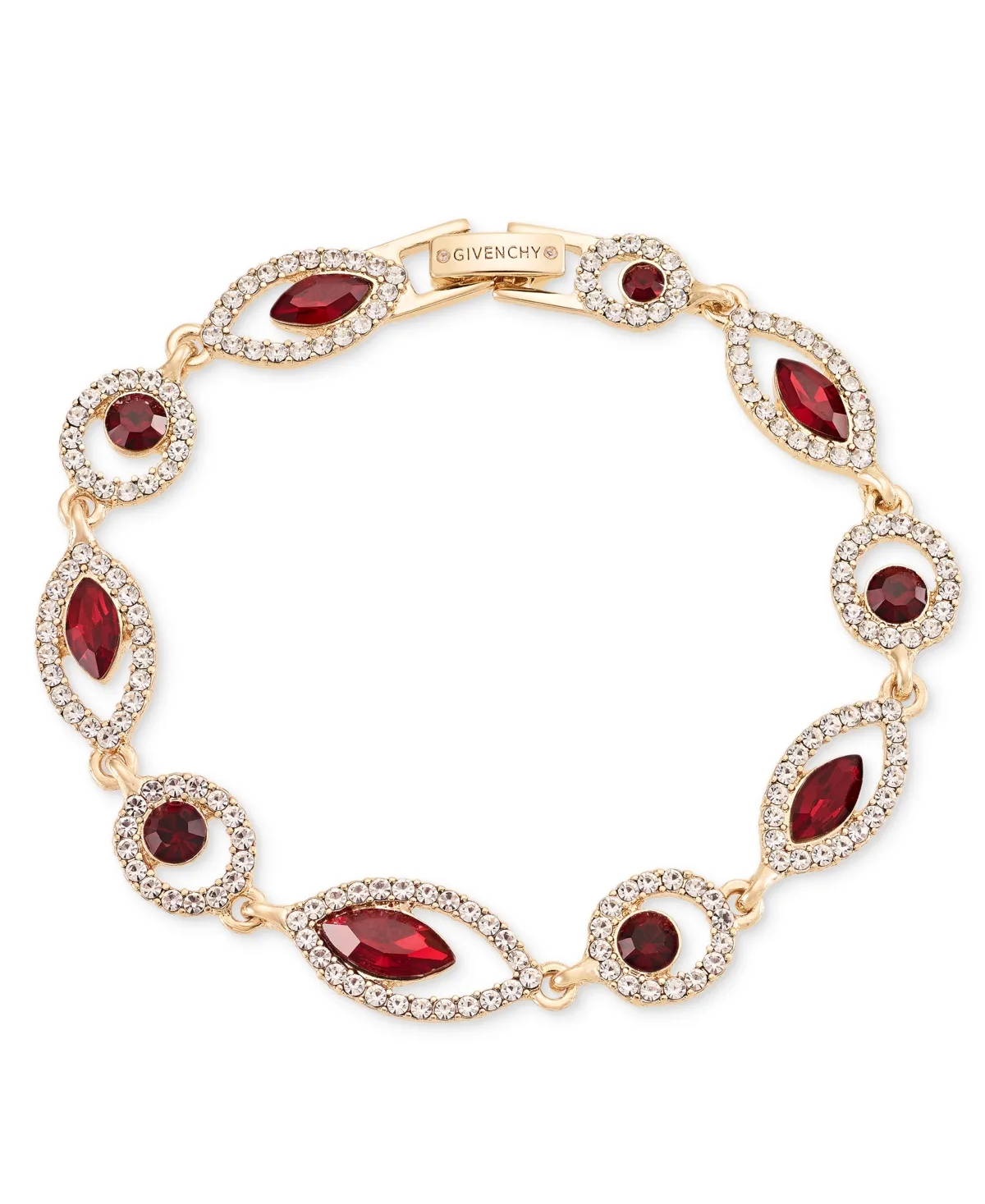 Jet Crystal Link & Chain Adjustable Bracelet by GIVENCHY