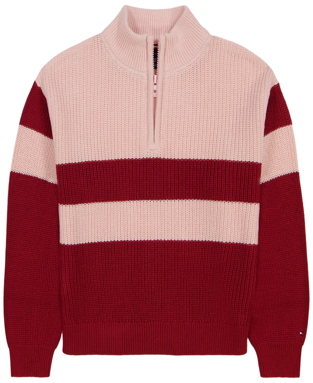 Quarter-Zip Ribbed Sweater by Tommy Hilfiger