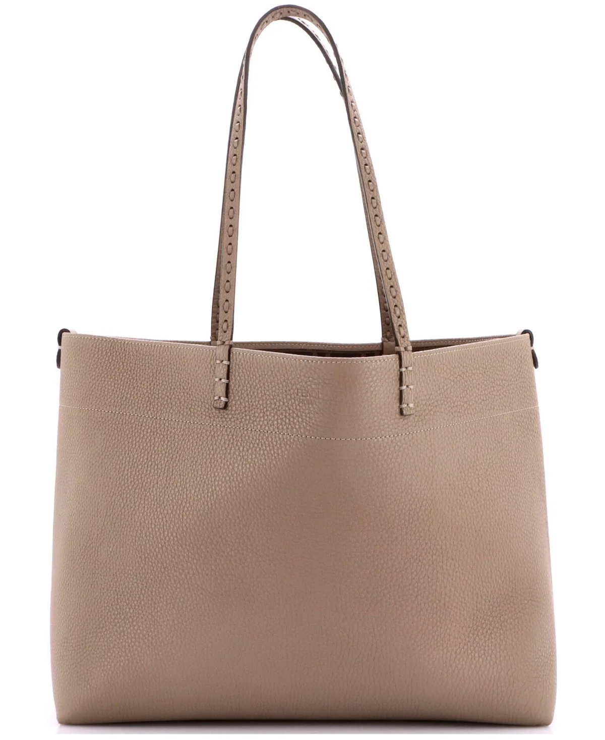 Pre-Owned Large Selleria Roll Shopping Tote Leather by FENDI