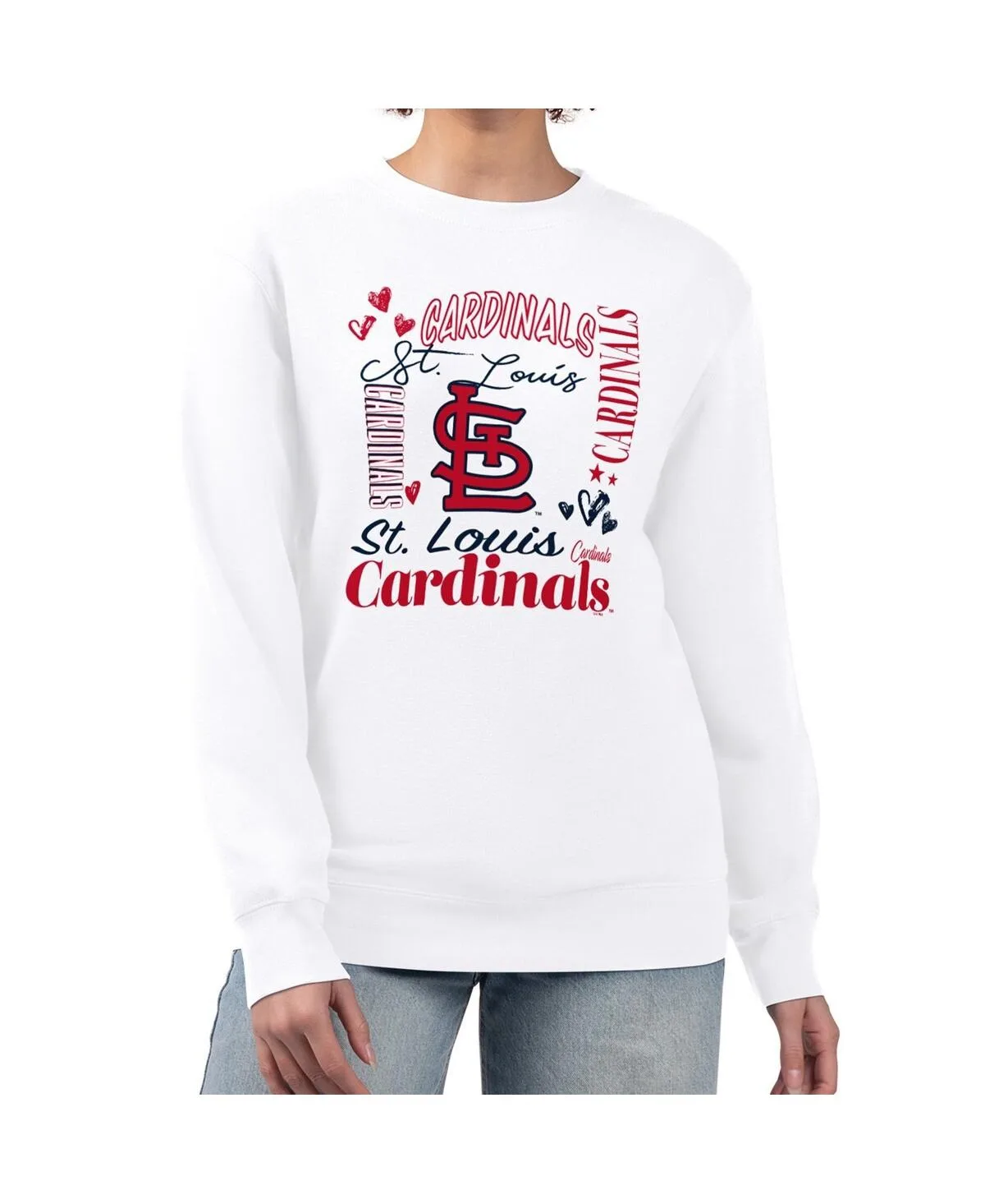 St. Louis Cardinals Collage Team Graphic Fleece Pullover Hoodie by G-III