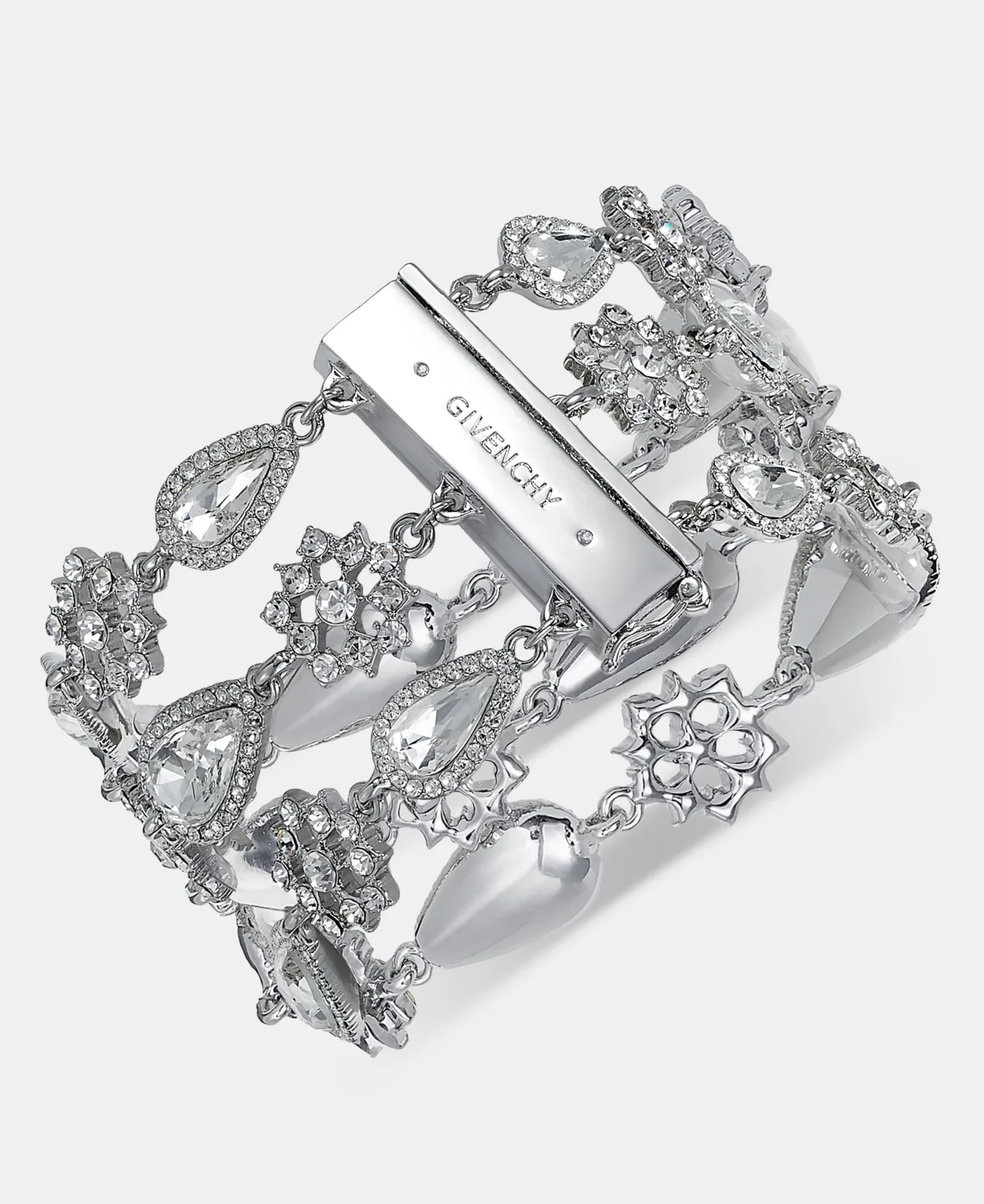 Glass Crystal Multi Row Flex Bracelet by GIVENCHY