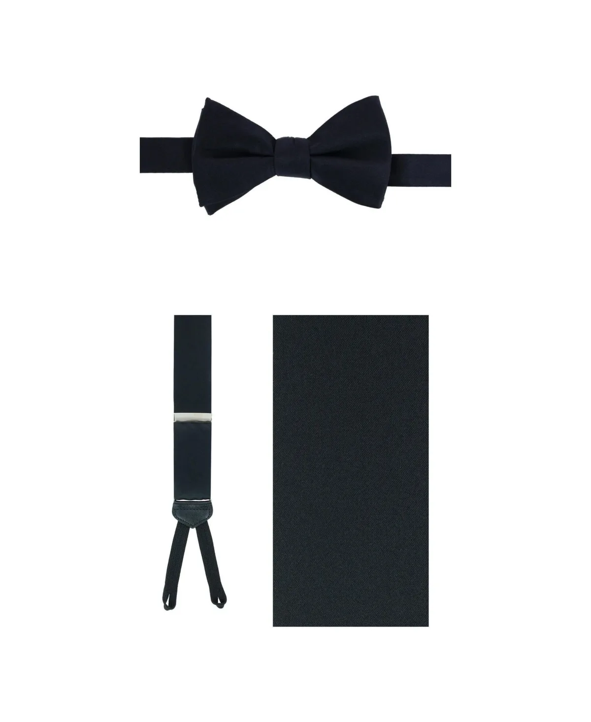 Sutton Silk Pre-Tied Suspenders and Bow Tie, 2-Piece Set by Trafalgar