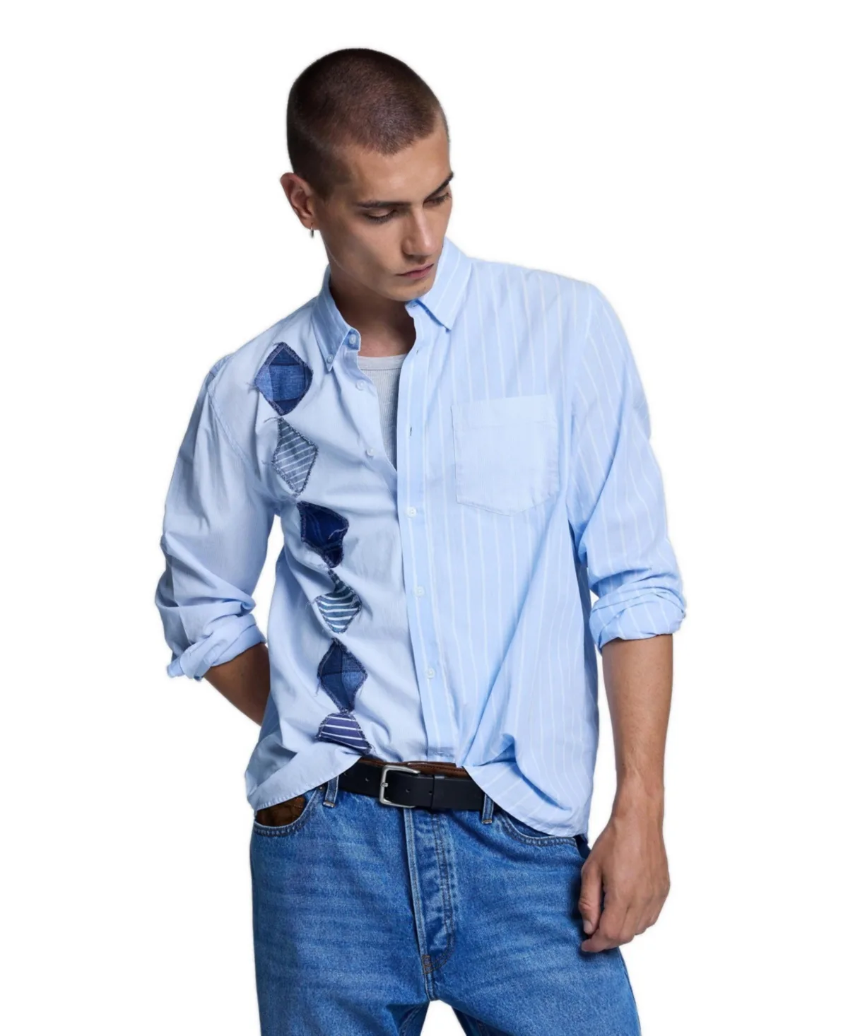 Argyle Cotton Shirt by Desigual