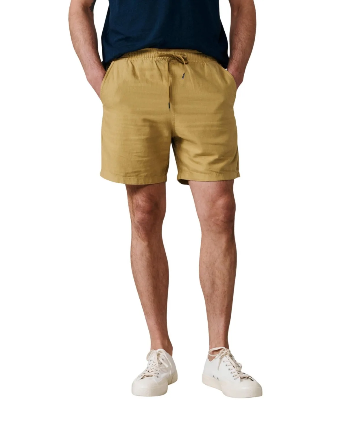 Whithorn Linen-Blend Drawstring Shorts, 6" Inseam by Aubin