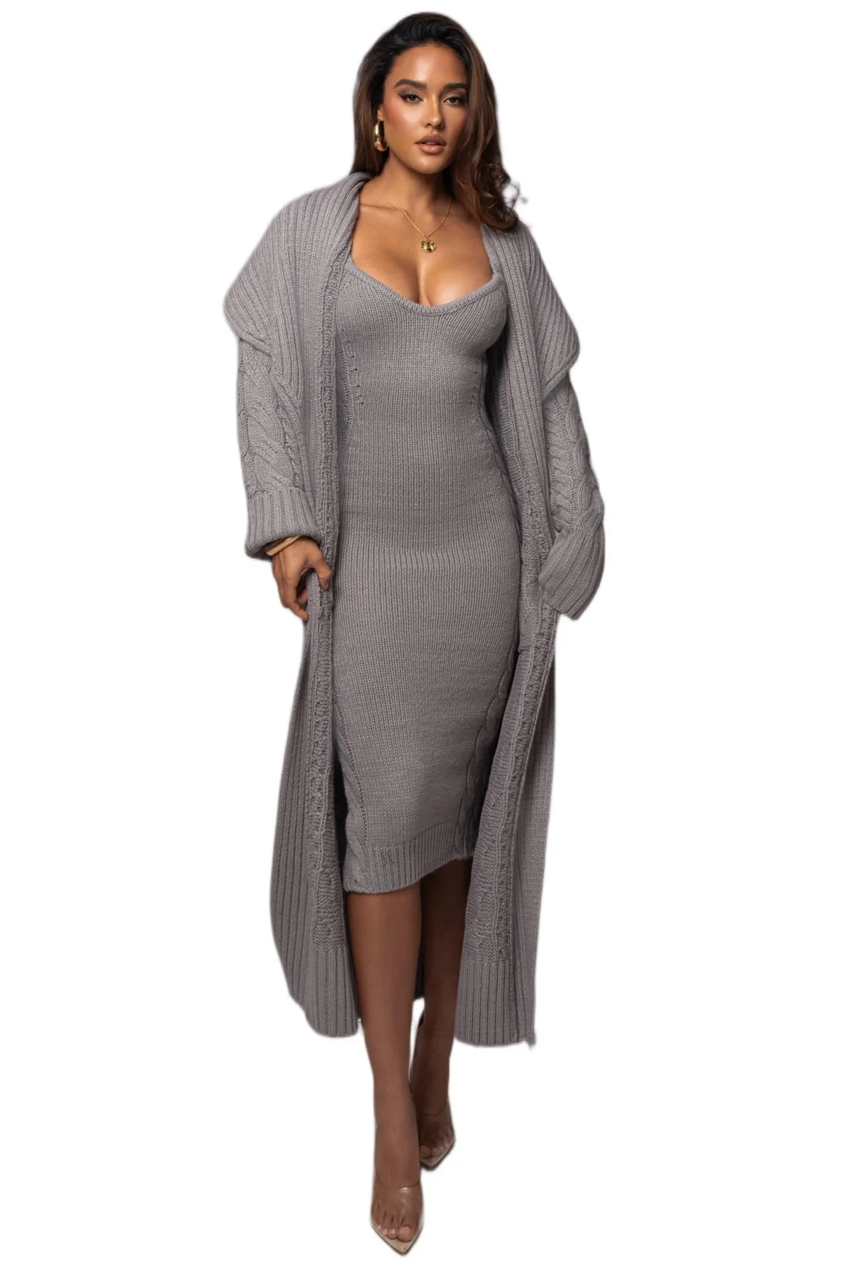Upstate Cable Knit Cardigan by Jluxlabel