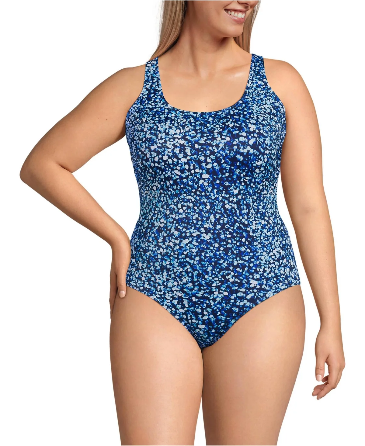 Tugless X-Back One Piece Swimsuit by Lands' End