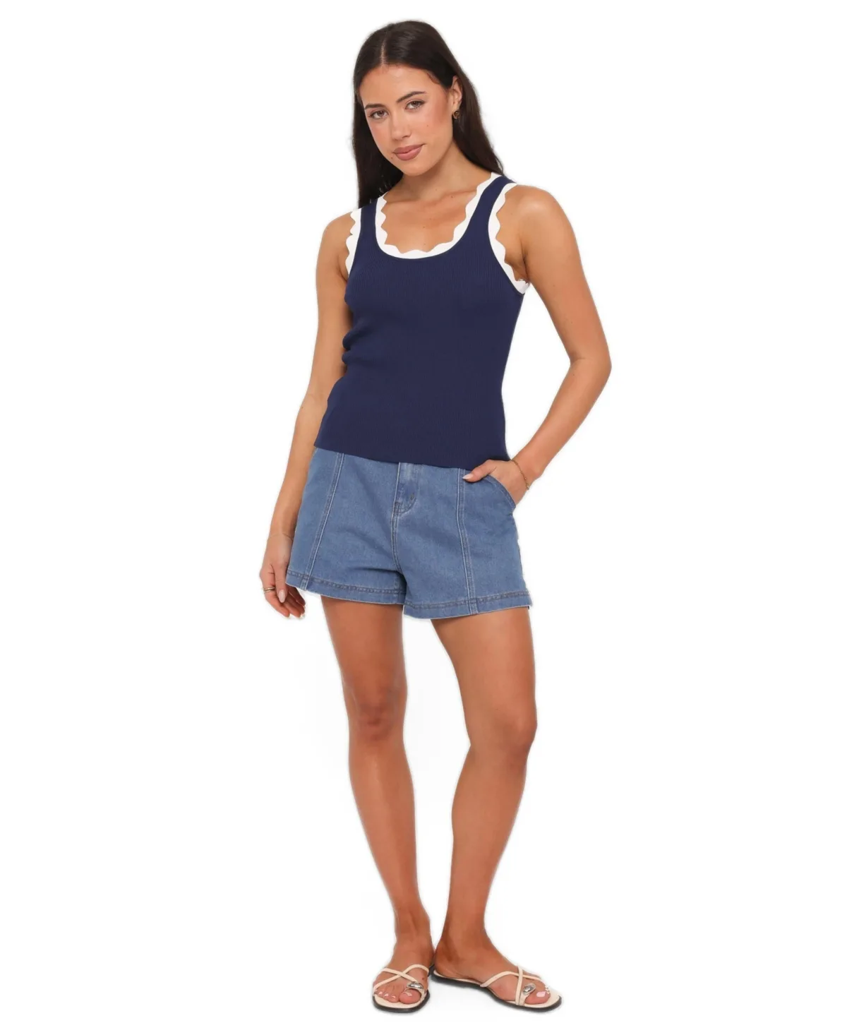 Carlina Denim Shorts by Petal and Pup