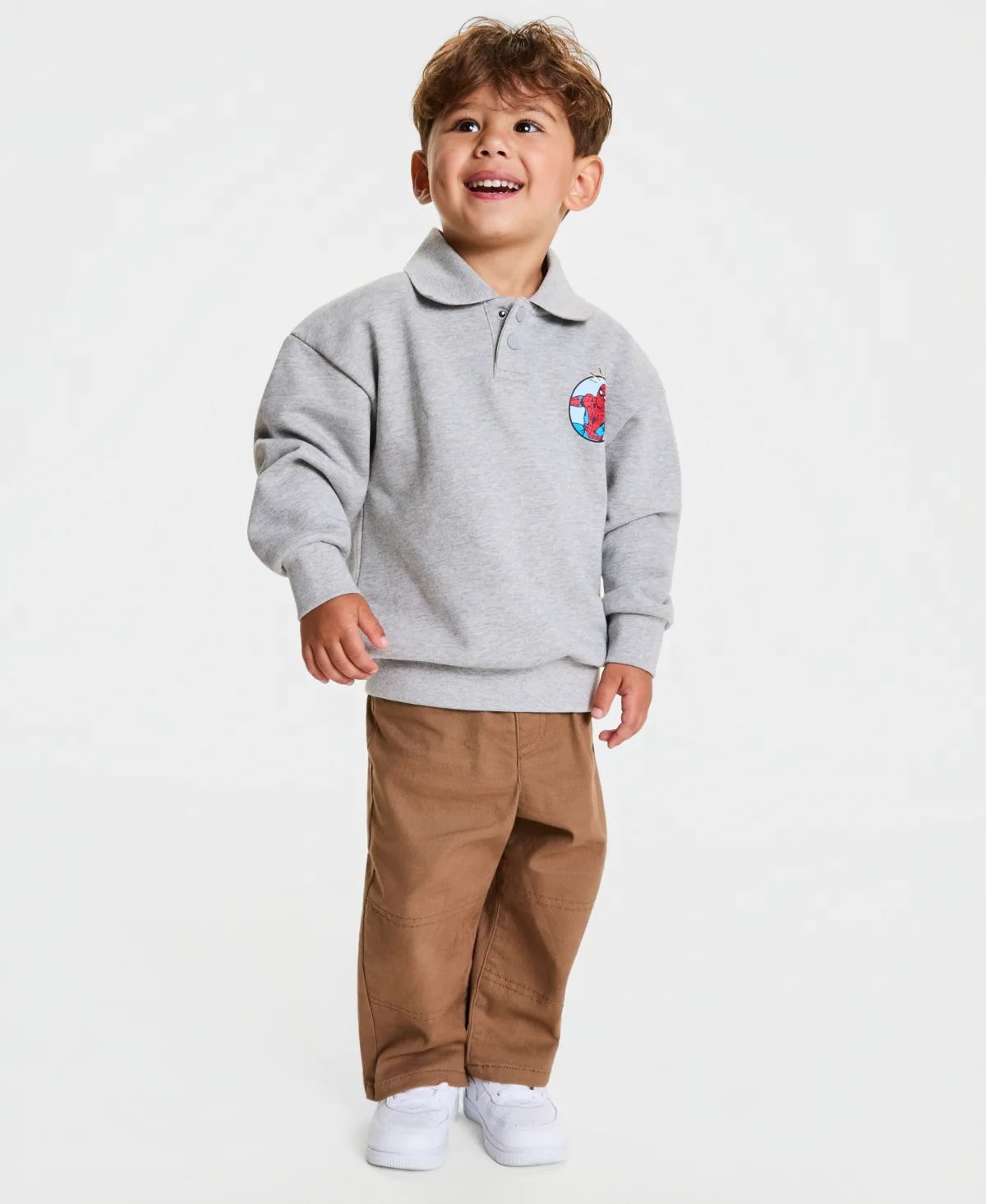 Sinister Six Long-Sleeve Spider-Man Polo Sweatshirt by Marvel