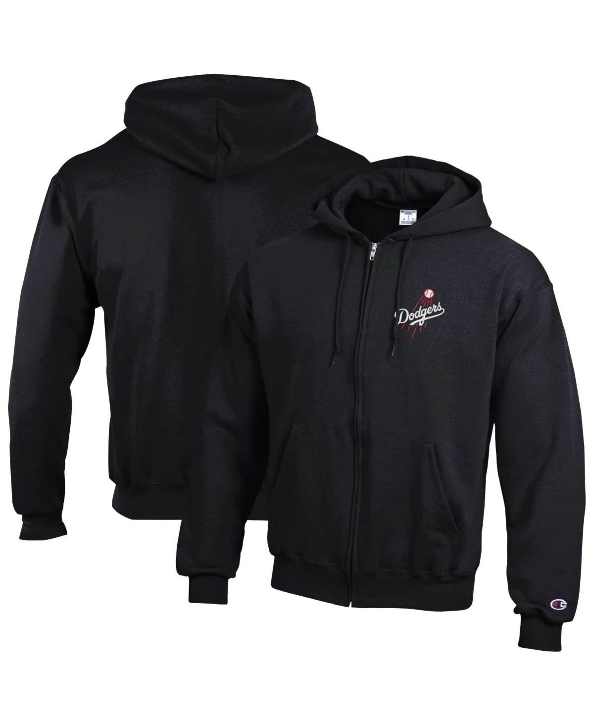 Los Angeles Dodgers Power Blend Full-Zip Hoodie by Champion