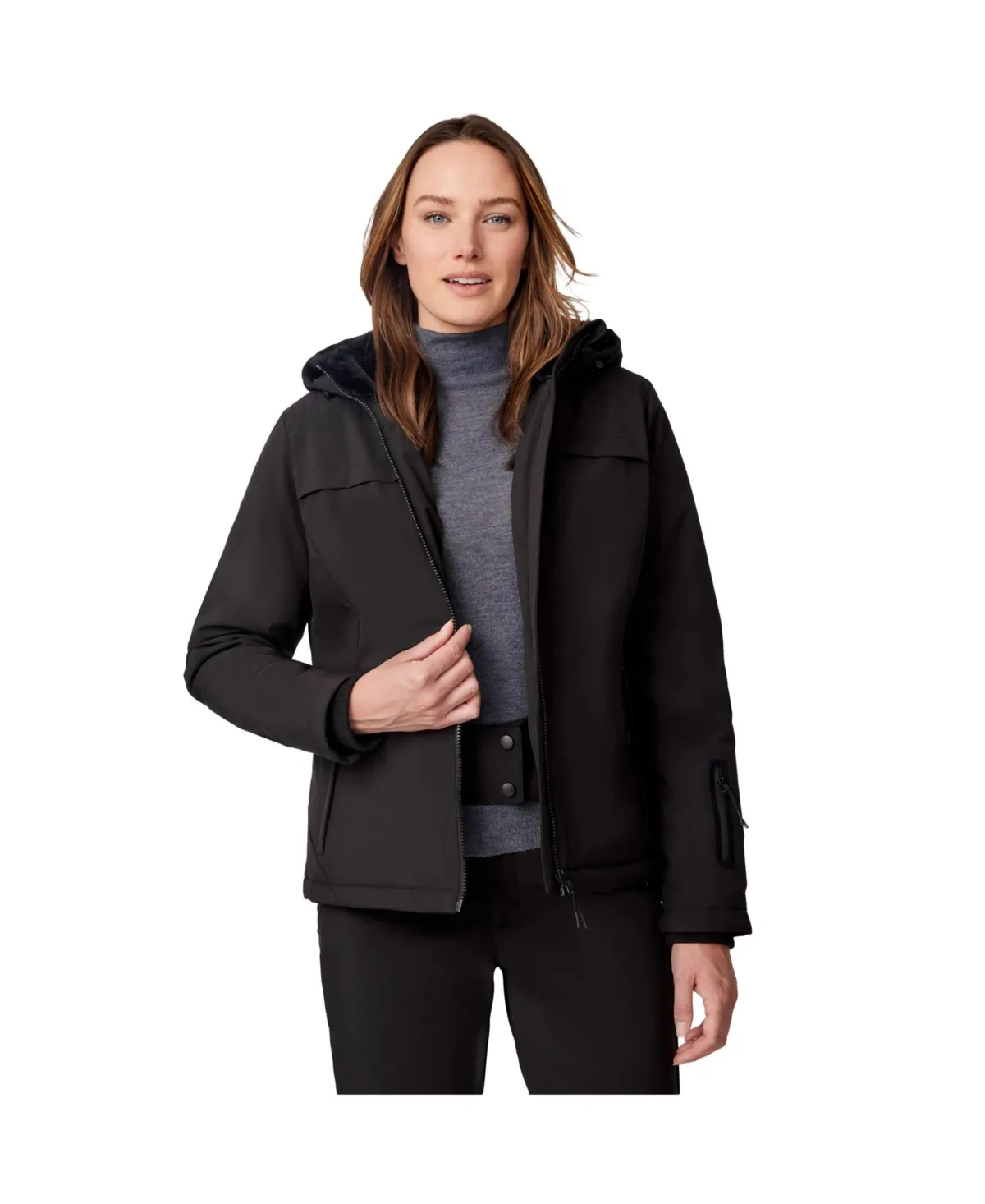 Thermo Super Softshell Hooded Wind- and Water-Resistant Jacket