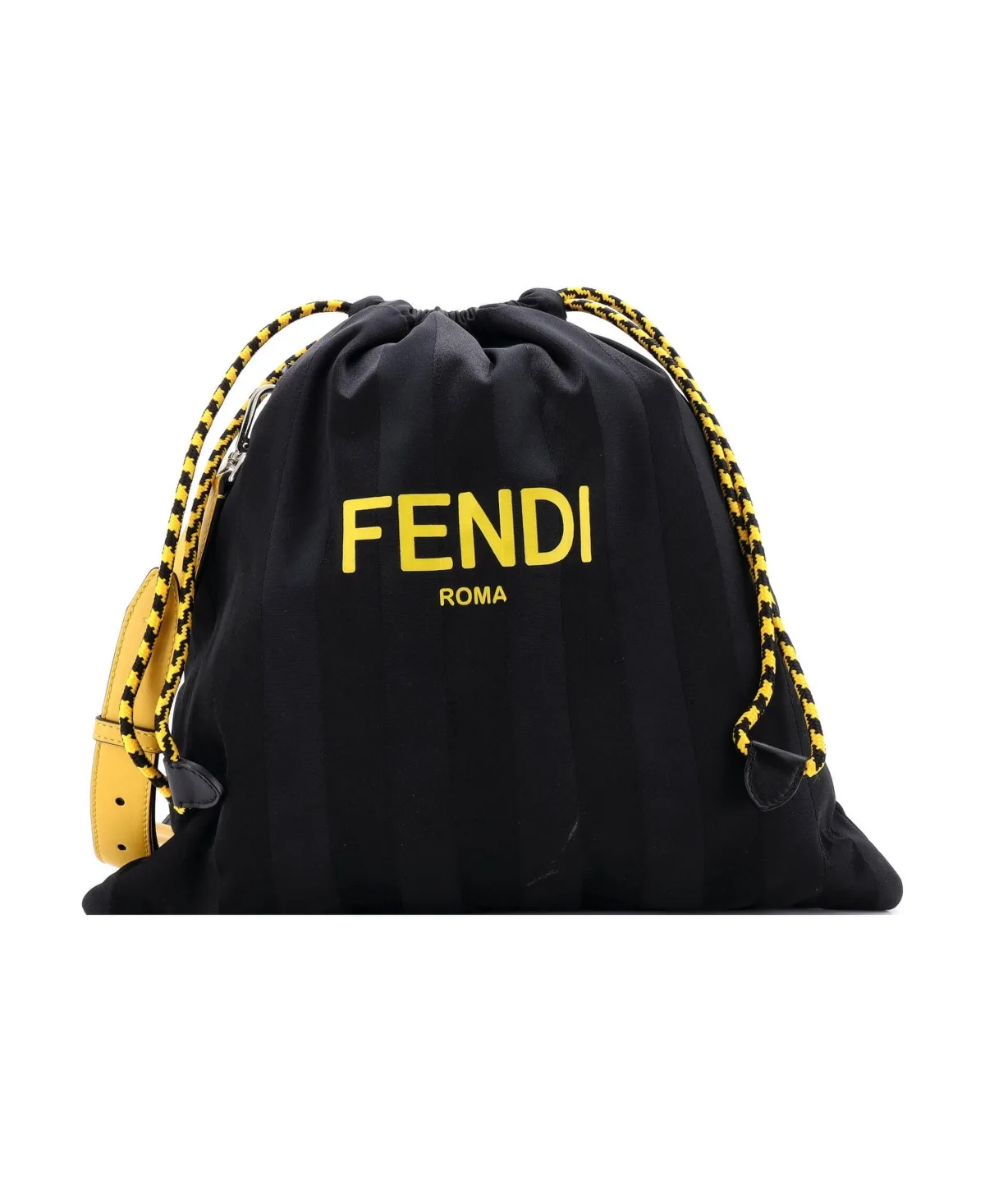 Pre-Owned Fendi Medium Pack Pouch Crossbody Bag Pequin Nylon by FENDI