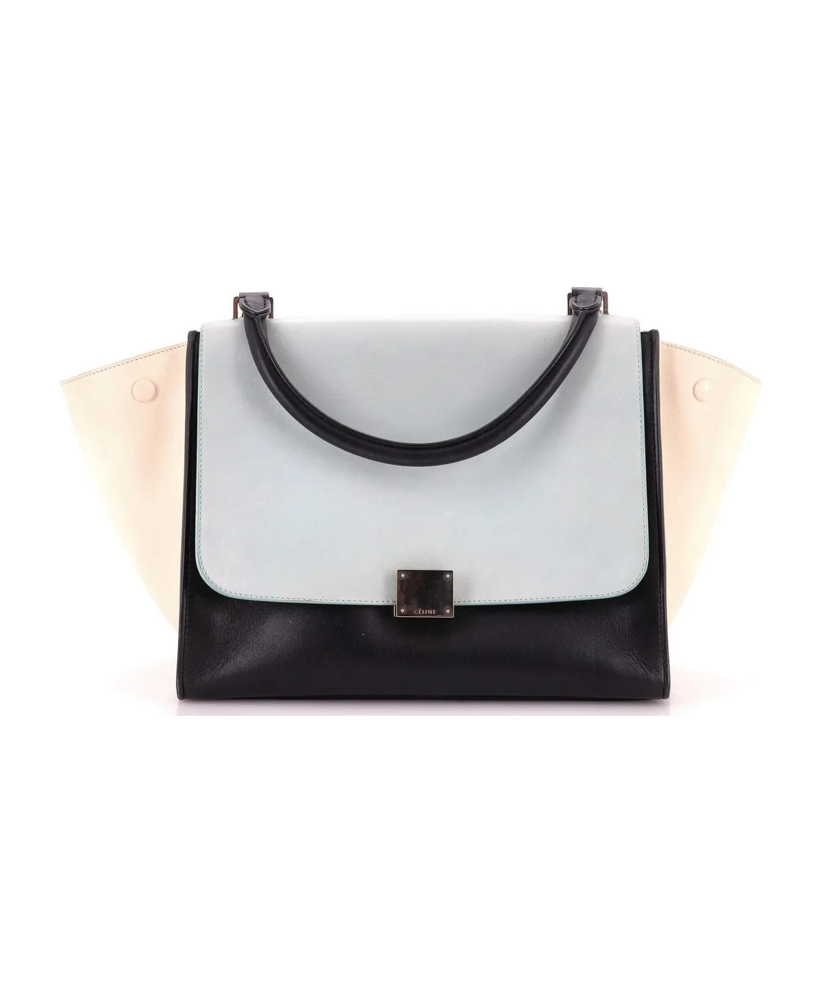 Pre-Owned Celine Medium Tricolor Trapeze Bag Leather by Celine