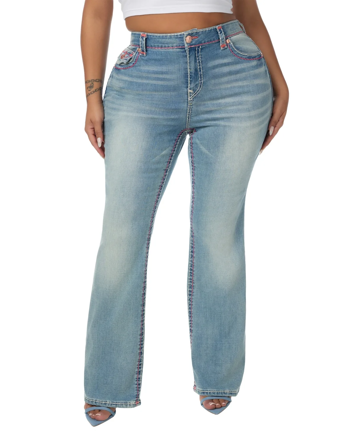 Bootcut Mid-Rise Stretch Jeans by True Religion