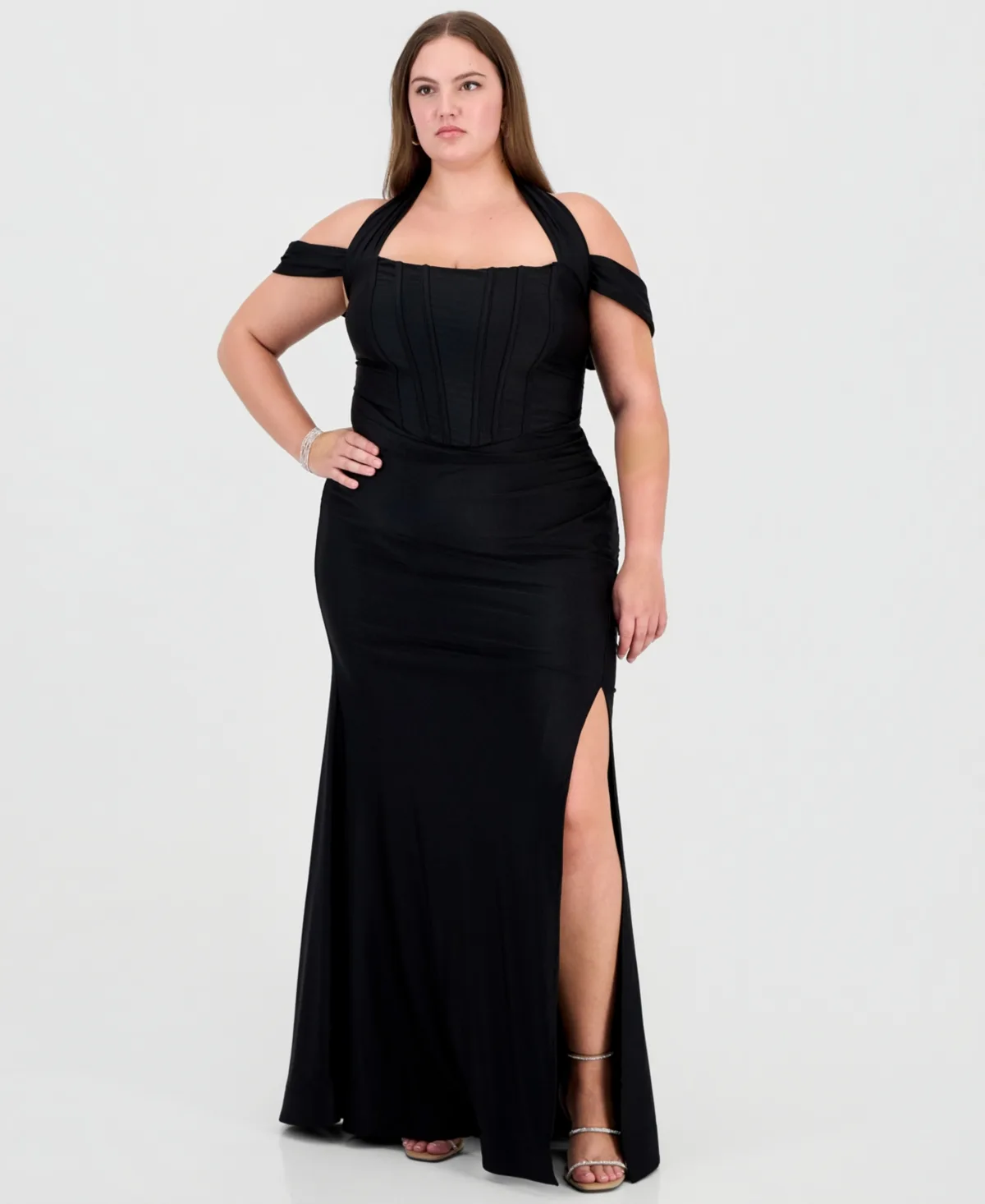 Off-the-Shoulder Corset Gown by Emerald Sundae