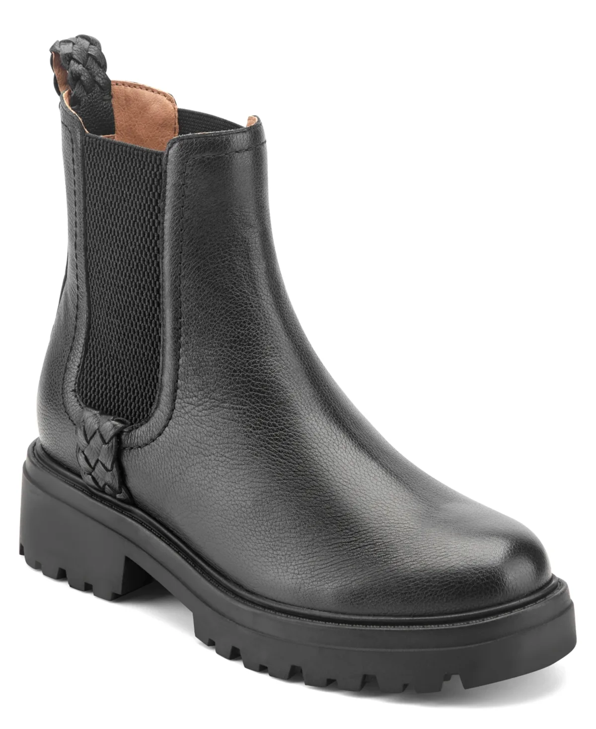 Alexxy Waterproof Chelsea Lug Sole Booties - Leather by Earth