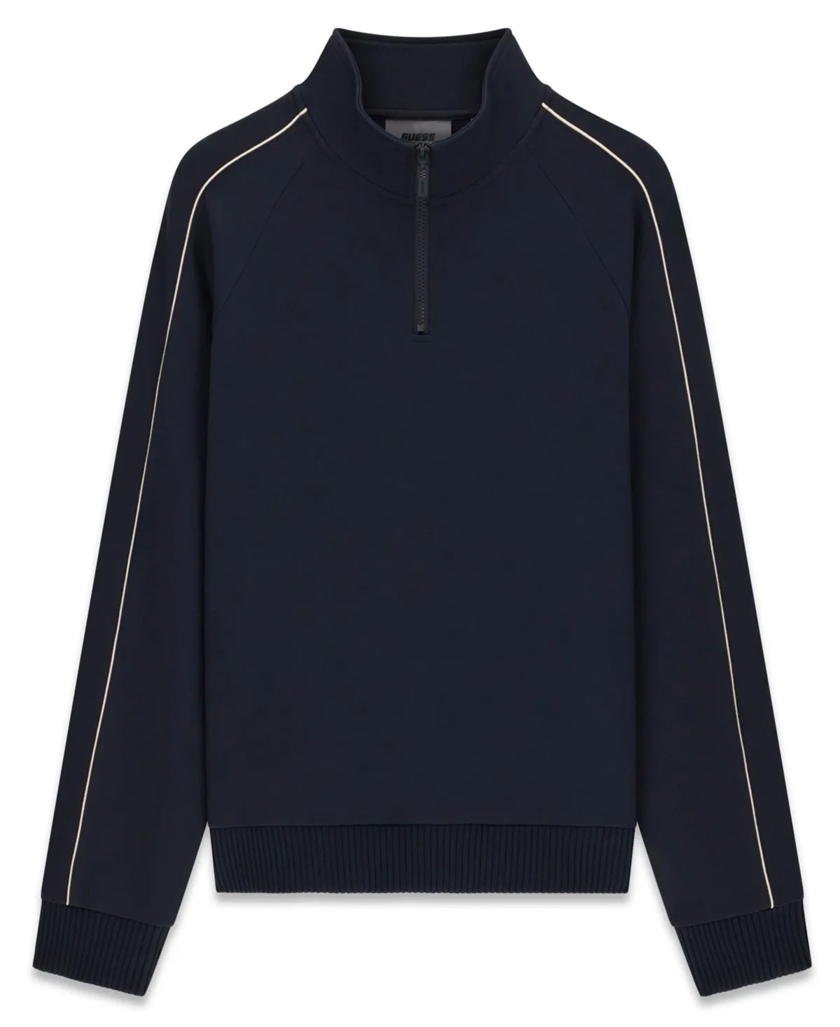 Samuel Half-Zip Raglan-Sleeve Sweatshirt with Contrast Stripe