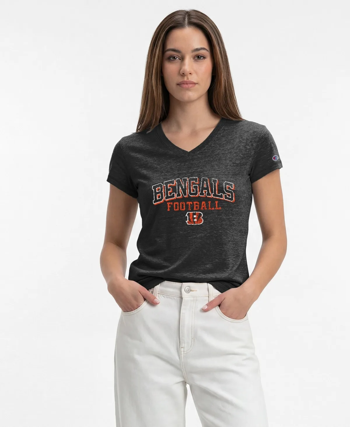 Cincinnati Bengals Triumph Tri-Blend V-Neck T-Shirt by Champion