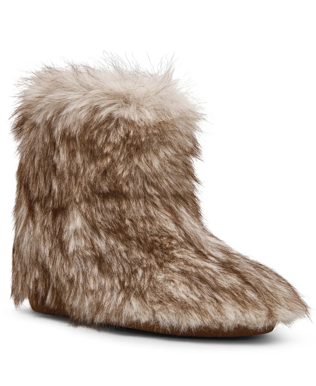 Misty Cozy Faux-Fur Wedge Booties by Steve Madden