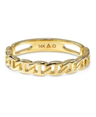 Mariner Anchor Ring in 14k Gold Approx. 2.1 Grams by Devata