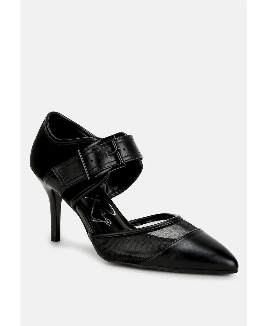 Aneri Buckle Detail Pump Sandals by London Rag