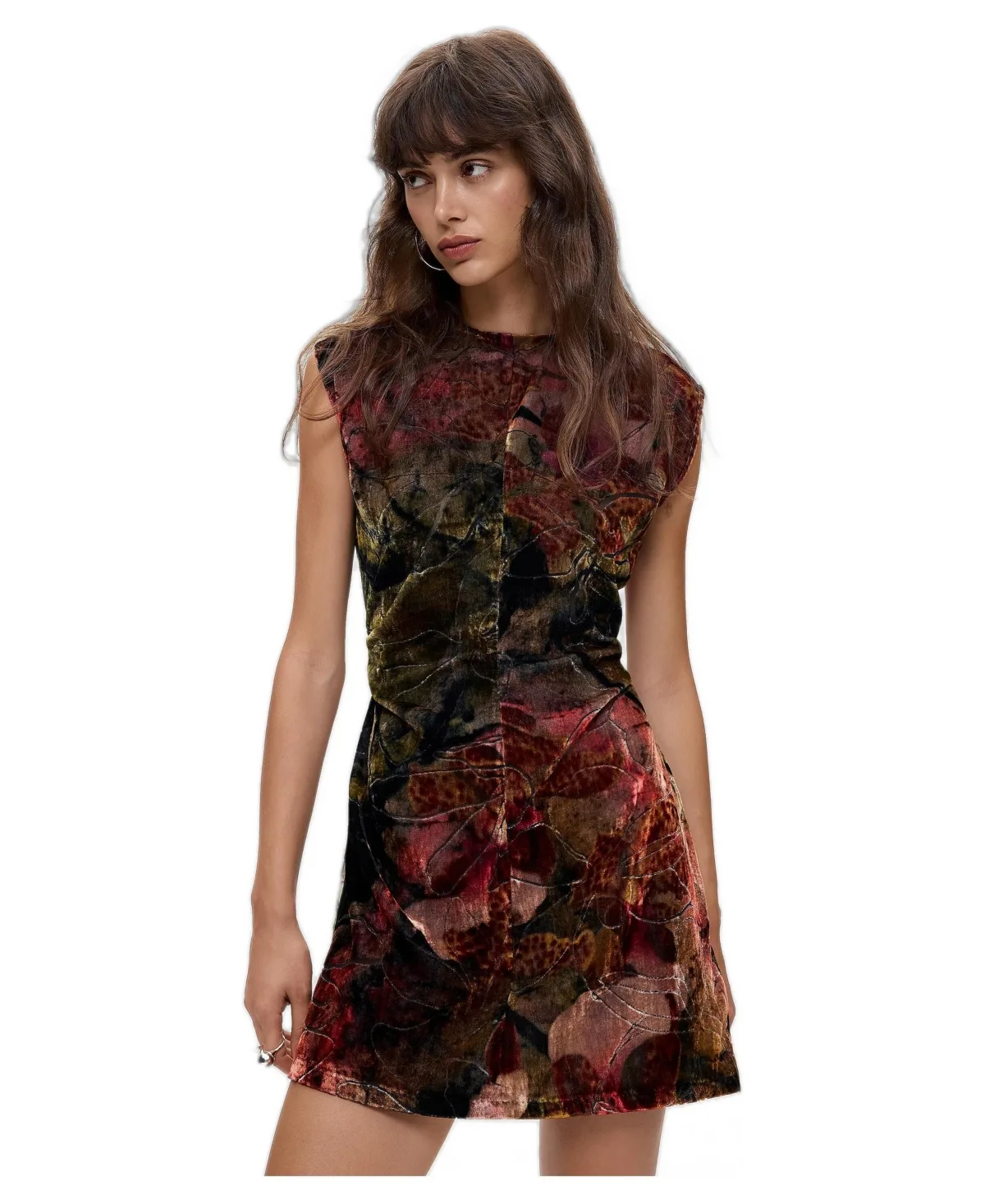 Floral Velvet Dress M. C. Lacroix
