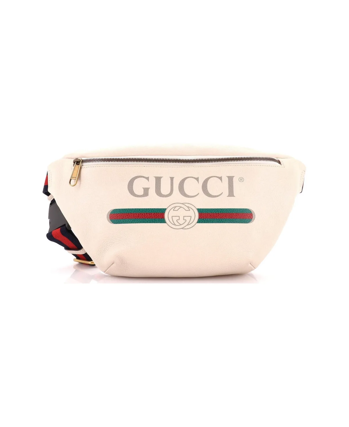 Pre-Owned Gucci Medium Logo Belt Bag Printed Leather by Gucci