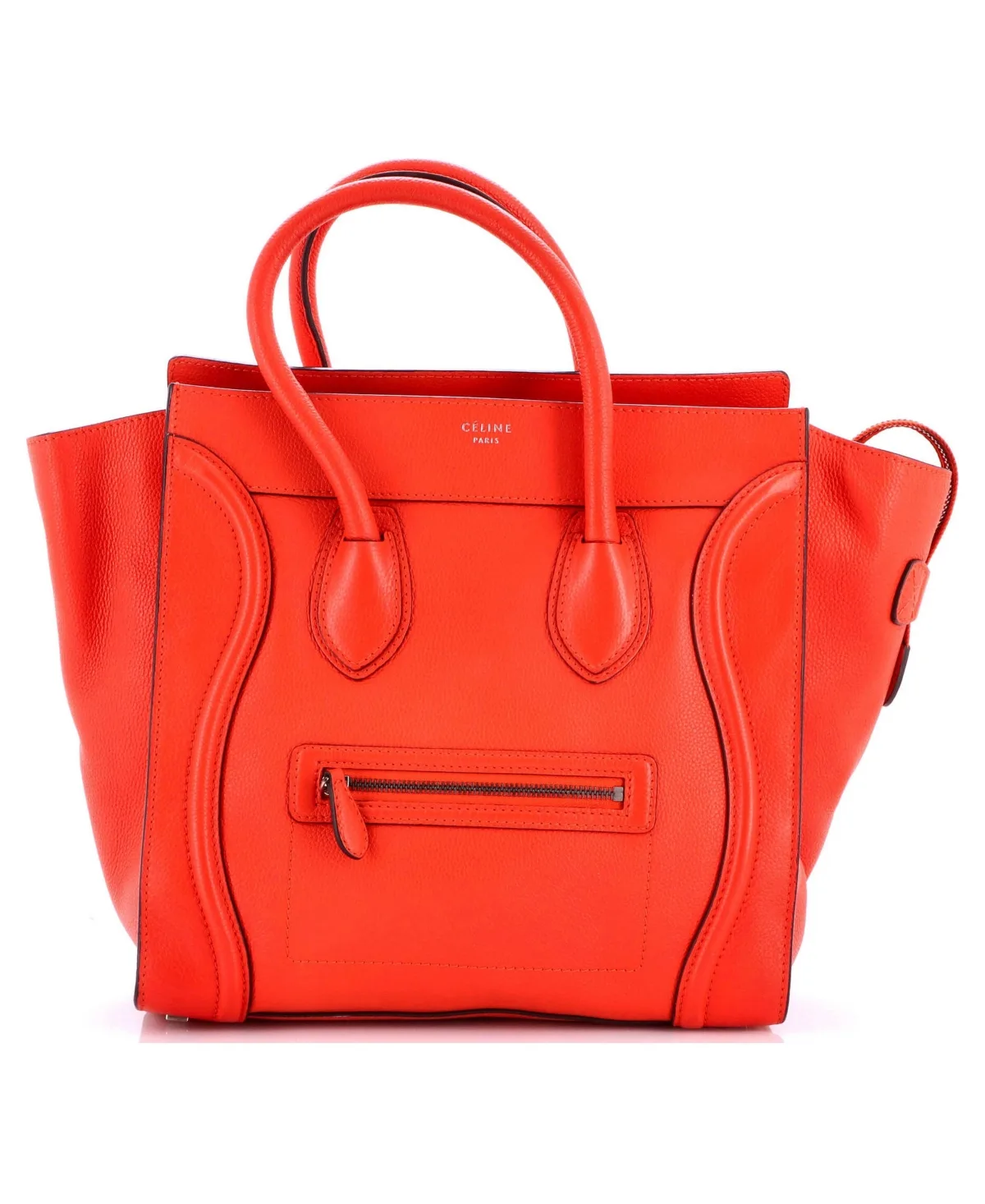 Pre-Owned Celine Mini Luggage Bag Grainy Leather by Celine