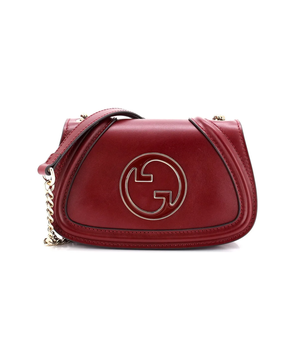 Pre-Owned Gucci Small Blondie Nm Chain Crossbody Bag Leather by Gucci
