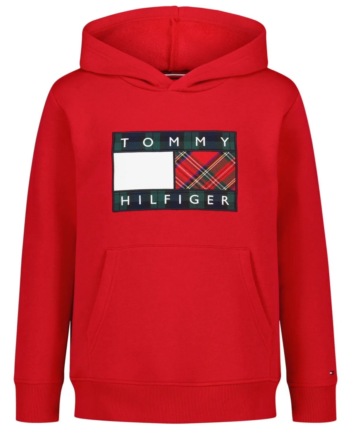 Party Flag Kangaroo-Pocket Hoodie with Logo Applique by Tommy Hilfiger