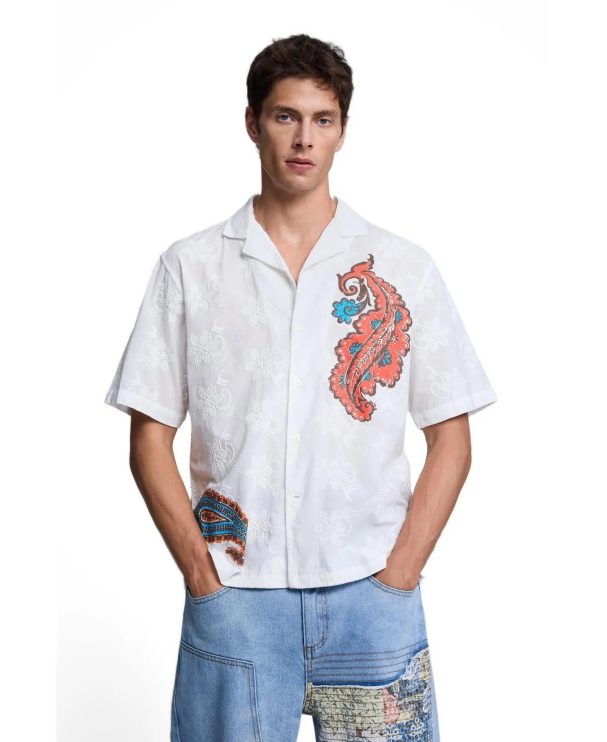 Short-Sleeve Printed Shirt by Desigual