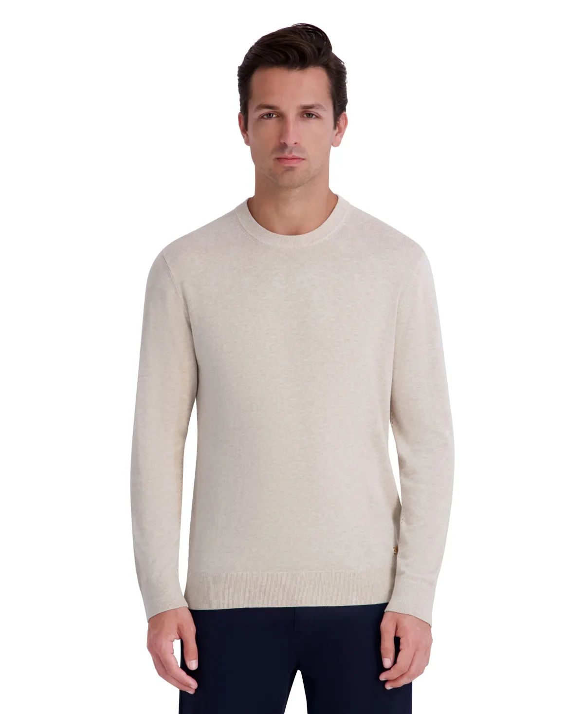 Fine Gauge Blend Crewneck Long-Sleeve Sweater by Karl Lagerfeld