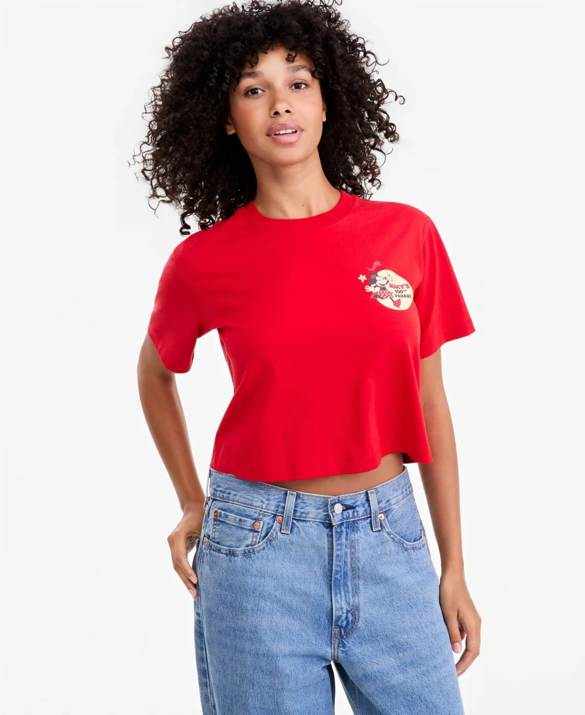 Disney - Macy's 100th Thanksgiving Day Parade Minnie Mouse Cropped T-Shirt by Disney
