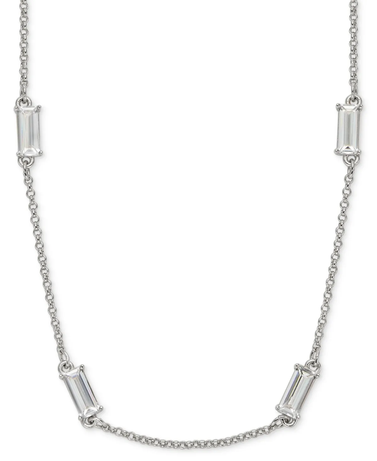 Lauren Ralph Lauren Cubic Zirconia Station Collar Necklace