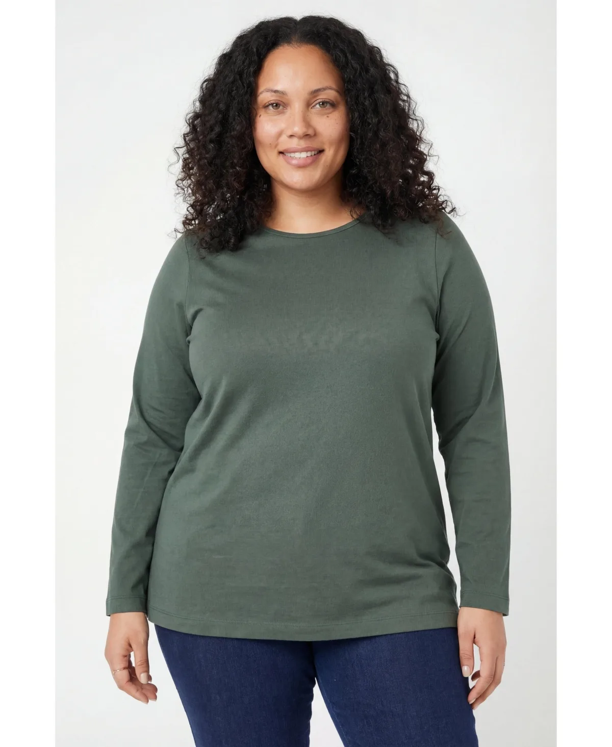 Perfect Long-Sleeve Crewneck Tee