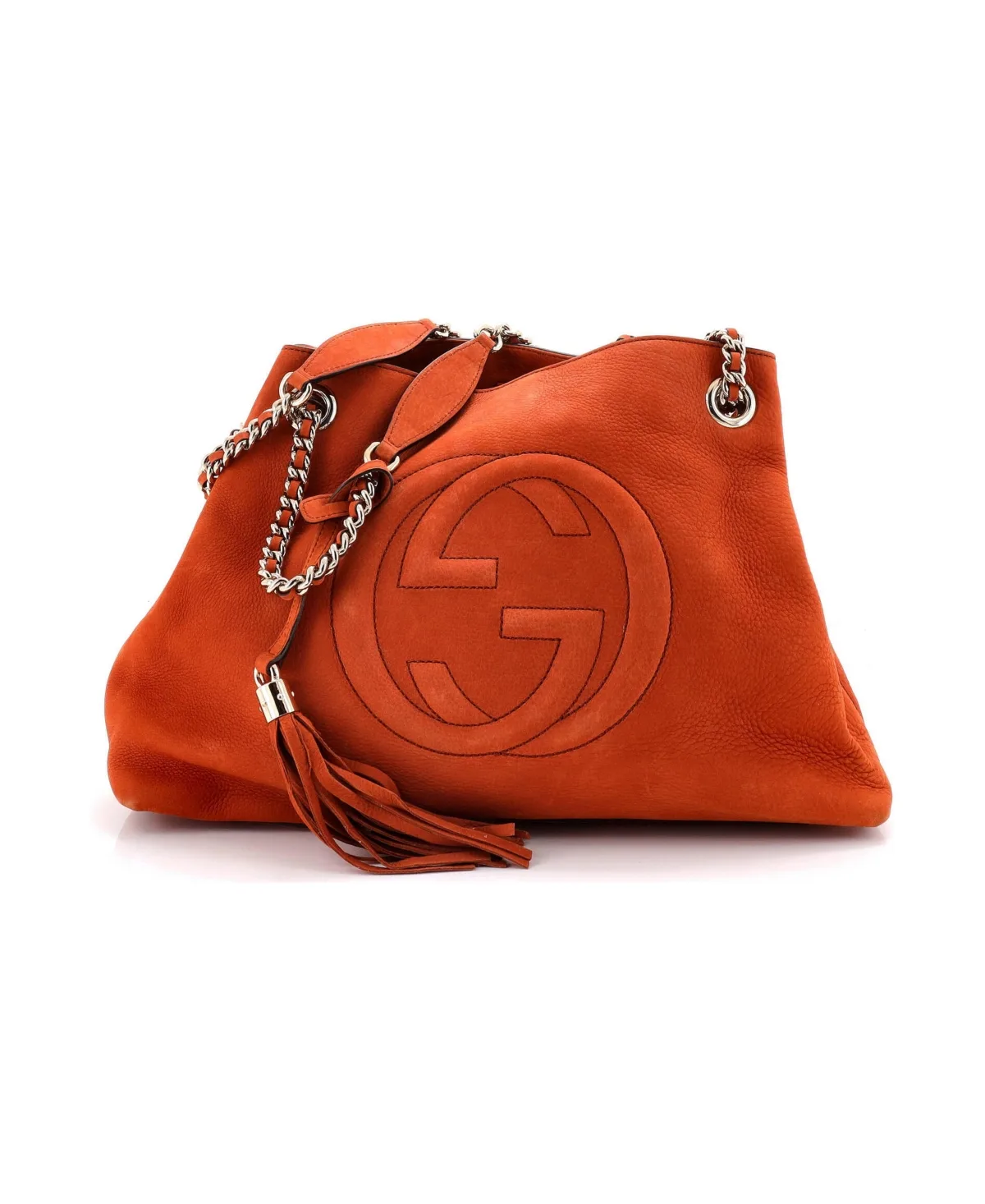 Pre-Owned Medium Soho Chain Strap Shoulder Bag Nubuck