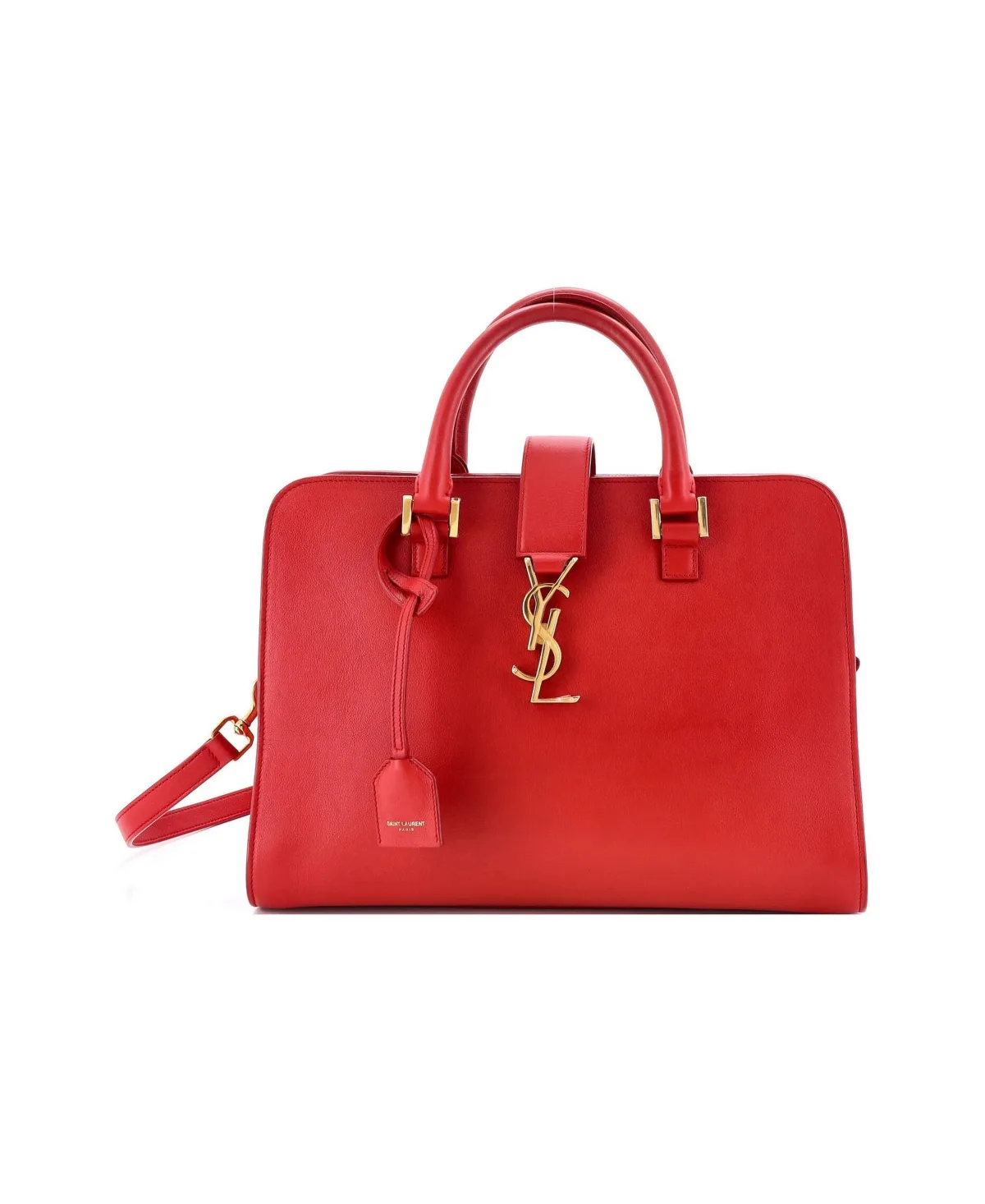 Pre-Owned Small Monogram Cabas Leather by Saint Laurent