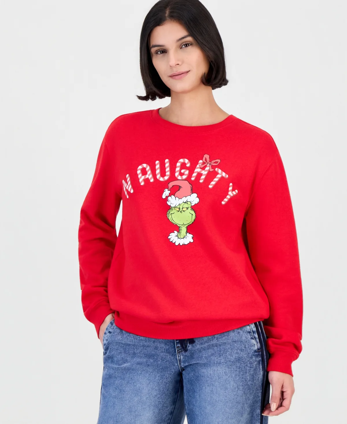 Grinch Graphic Holiday Sweatshirt by Dr Seuss