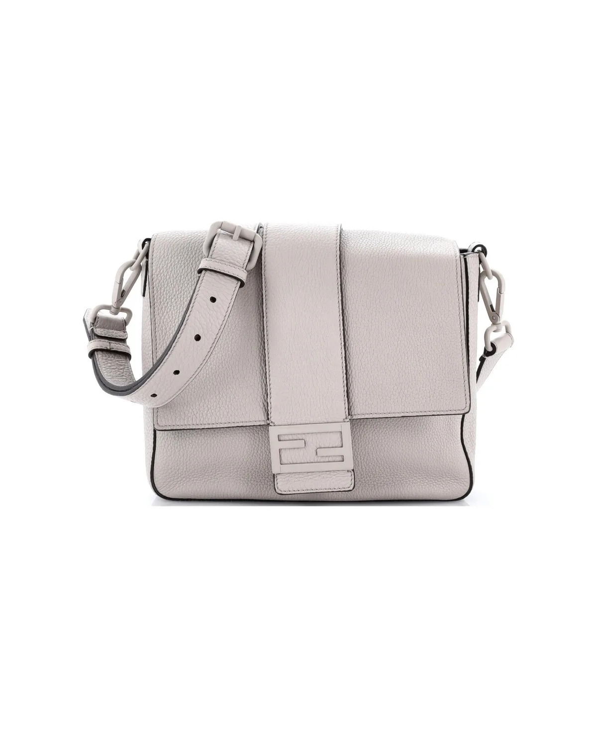 Pre-Owned Fendi Medium Baguette Flap Messenger Bag Leather by FENDI