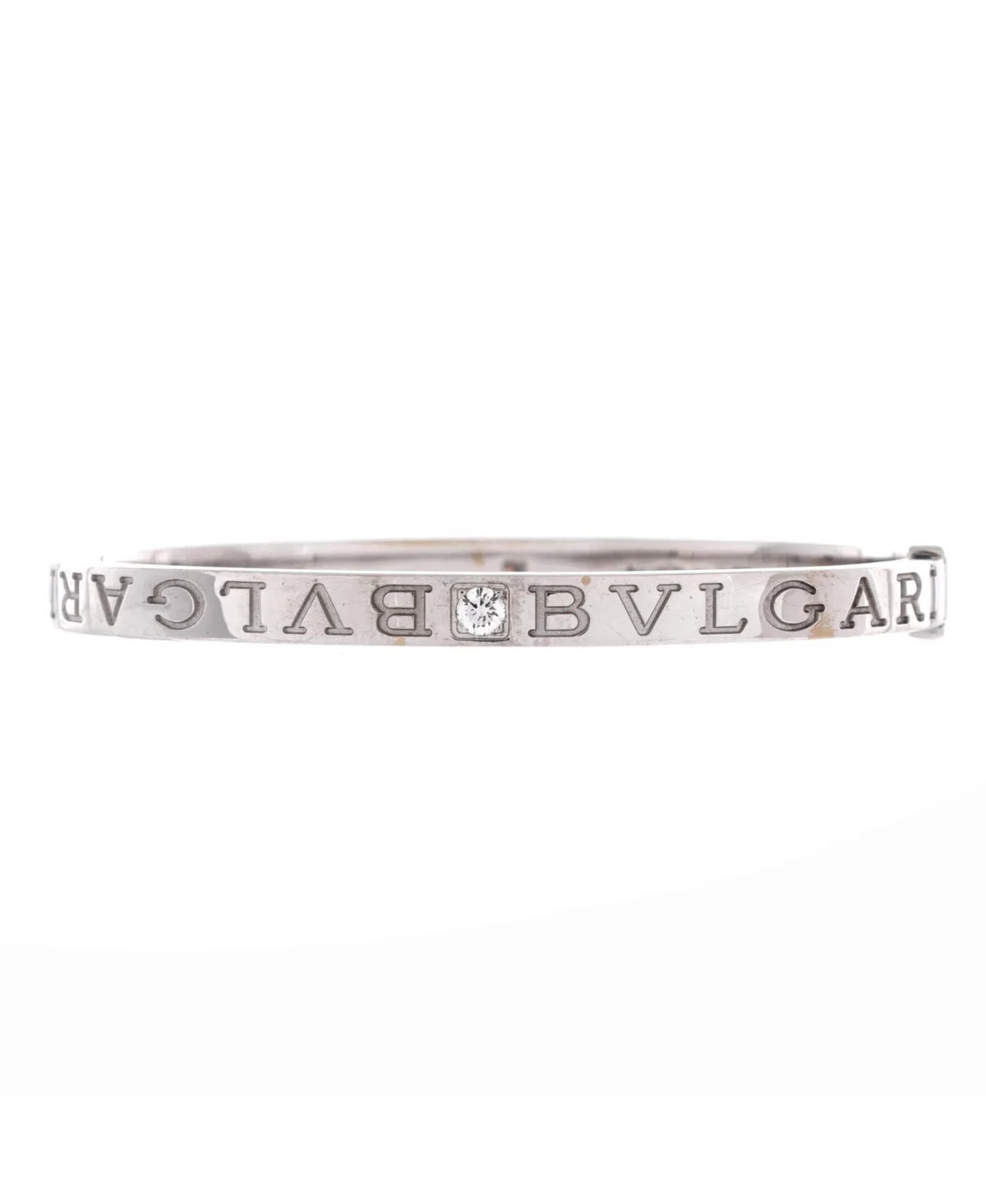 Bvlgari Diamond Bangle Bracelet (0.26 ct. t.w.) in 18K White Gold by BVLGARI