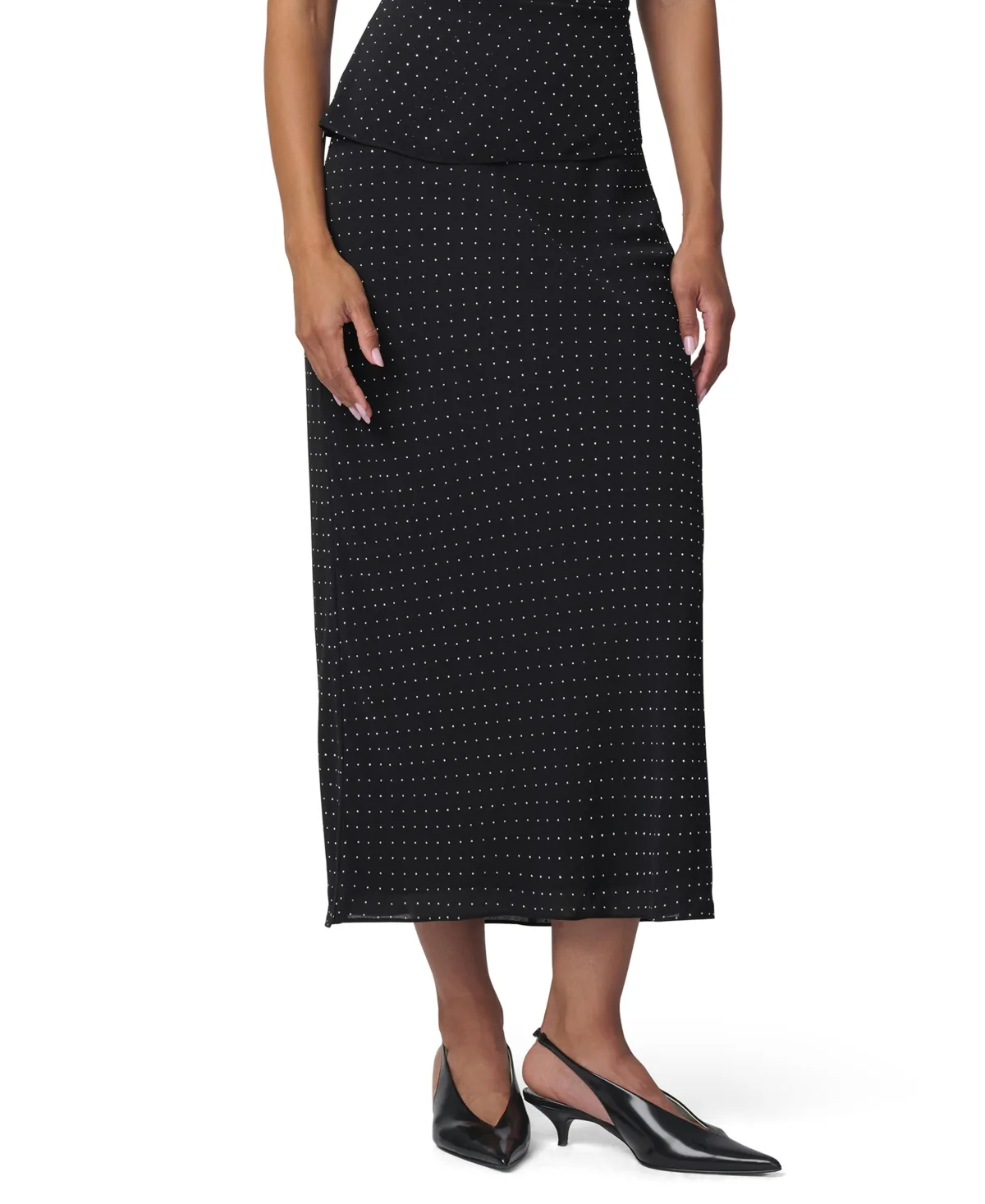 Isla Polka-Dot A-Line Midi Skirt by Joe's Jeans