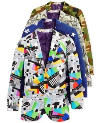 Pattern Novelty Slim Fit Suits Matching Ties by Opposuits