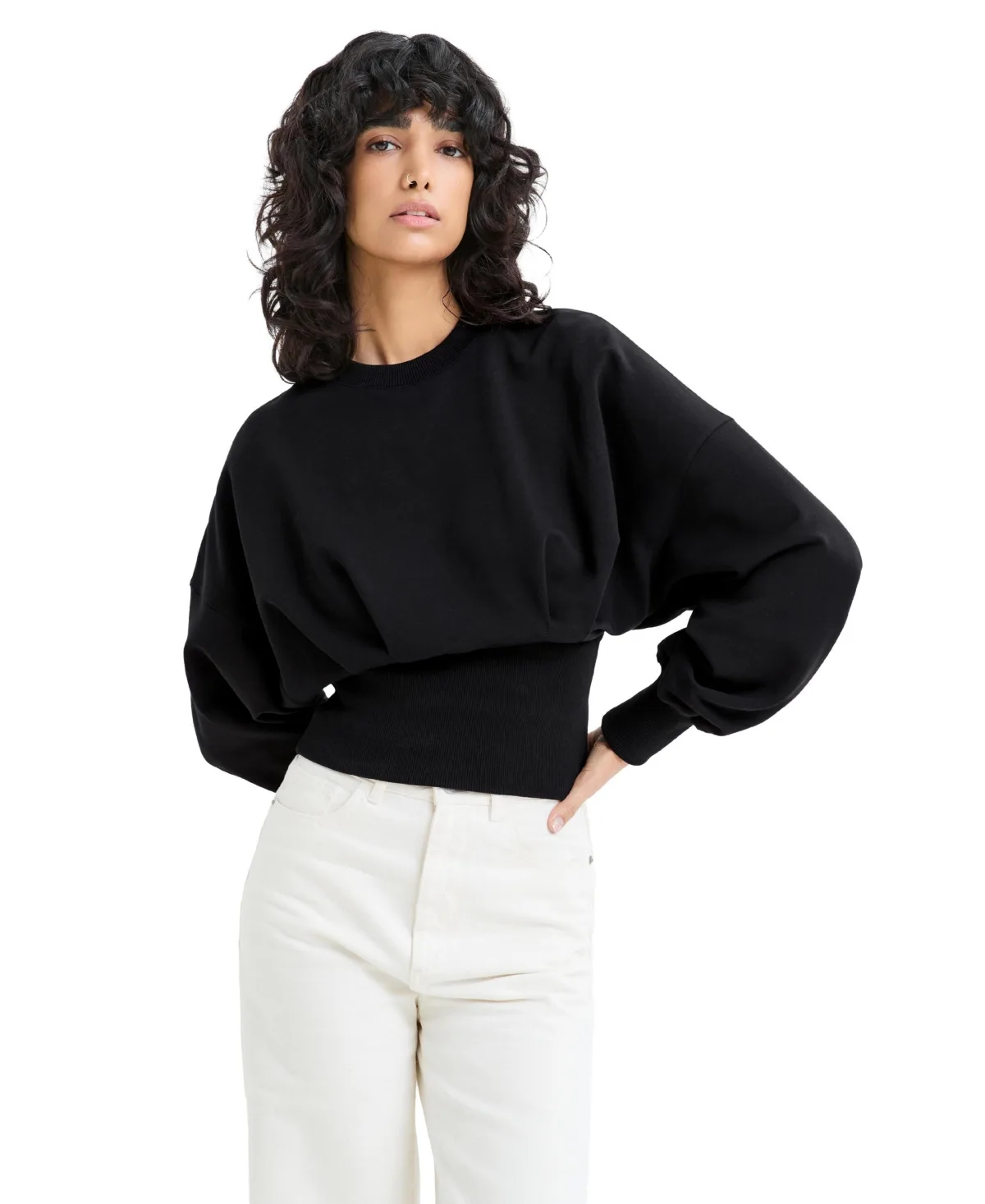 Maris Crewneck French Relaxed Fit Sweatshirt by Marcella