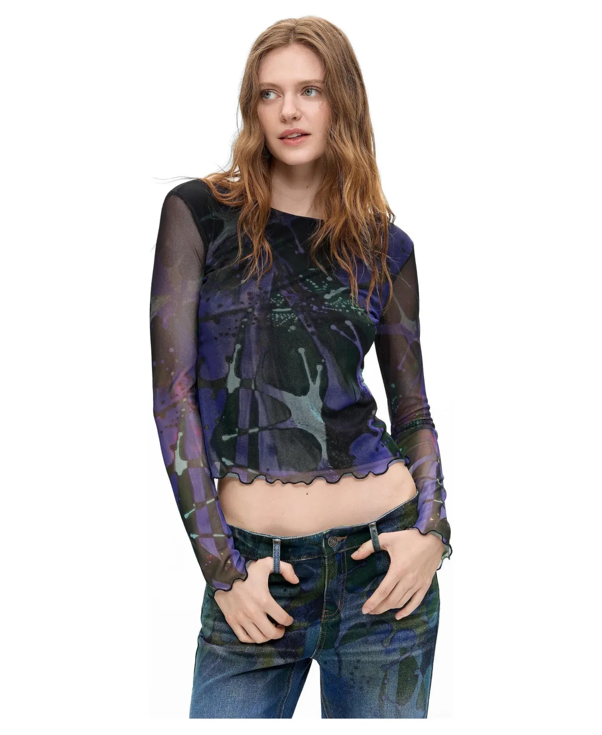 Printed Tulle T-Shirt M. C. Lacroix by Desigual