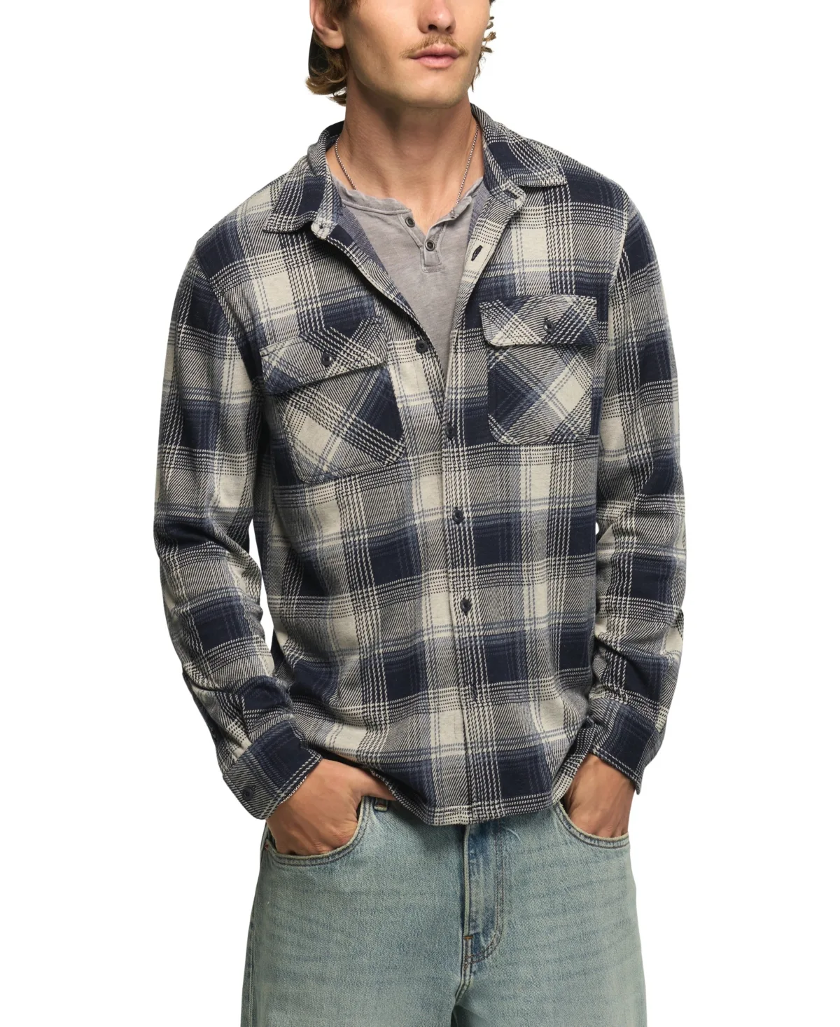 Plaid Brushed Shirt by Lucky Brand