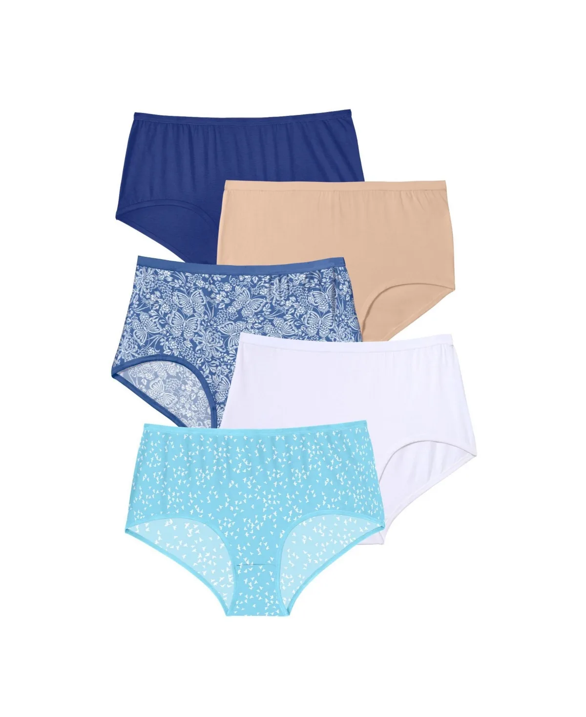 Full Coverage Stretch Cotton Brief 5-Pack