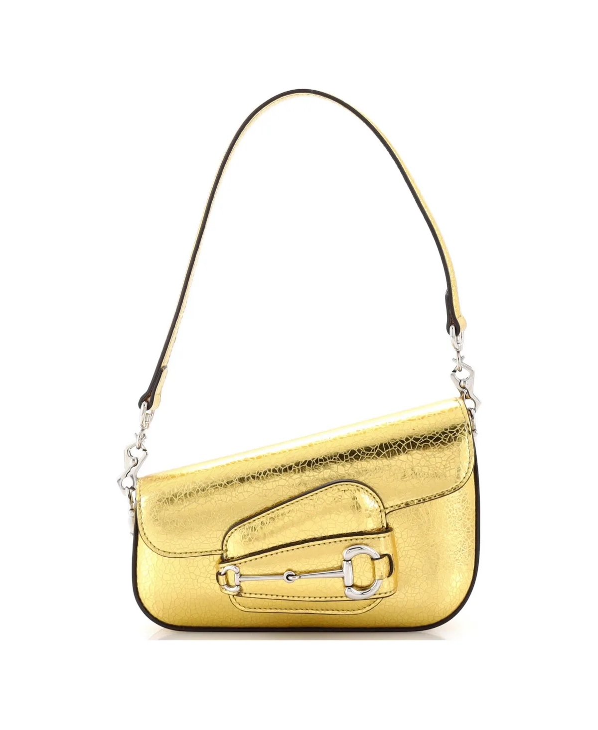 Pre-Owned Gucci Mini Horsebit 1955 Asymmetric Shoulder Bag Leather by Gucci